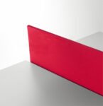 Cloisonette en tissu rouge Belize Forma 5 - 148 cm